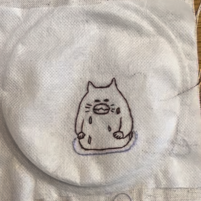 ノラネコぐんだん　刺繍