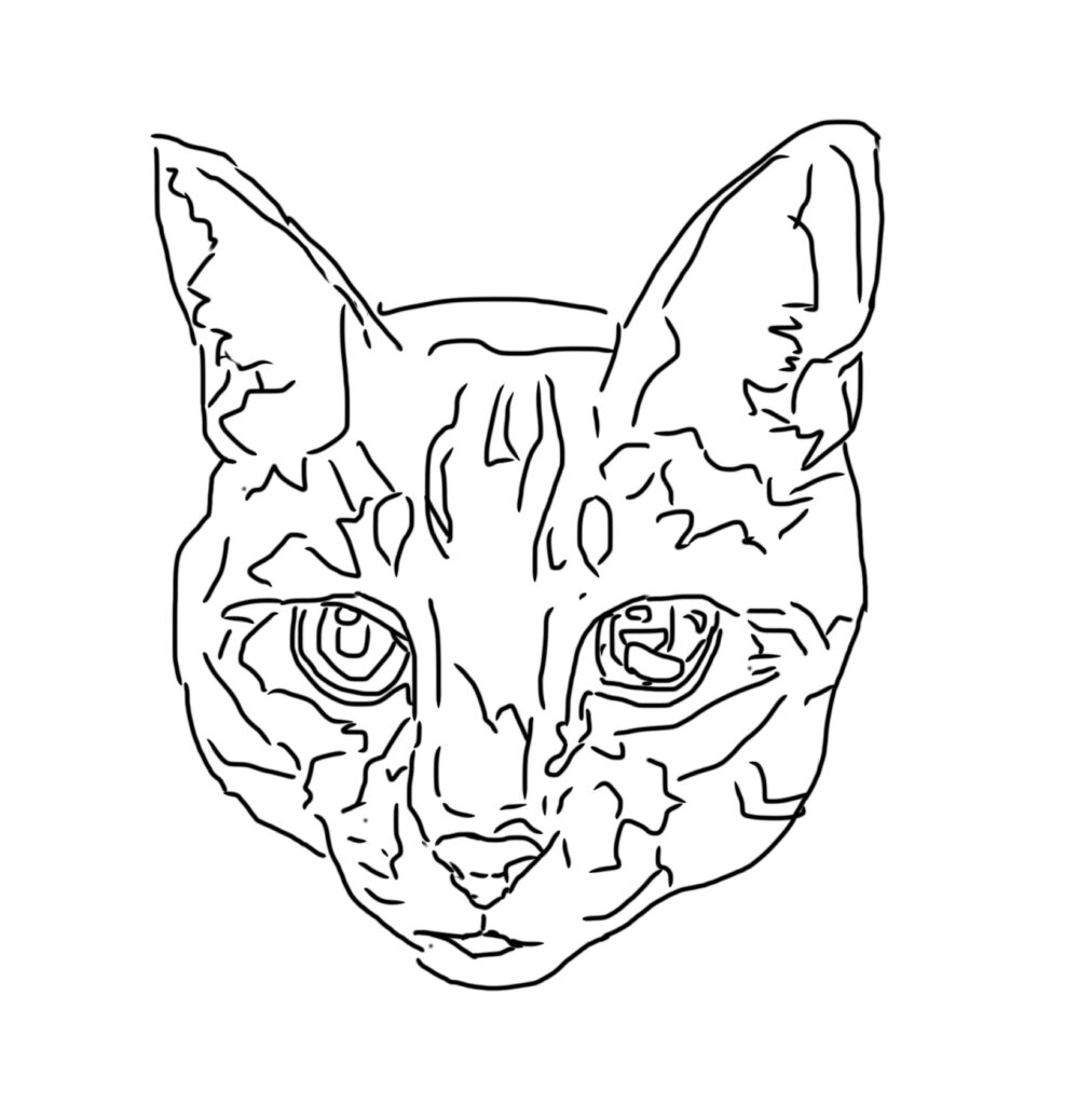 ねこ　刺繍　図案