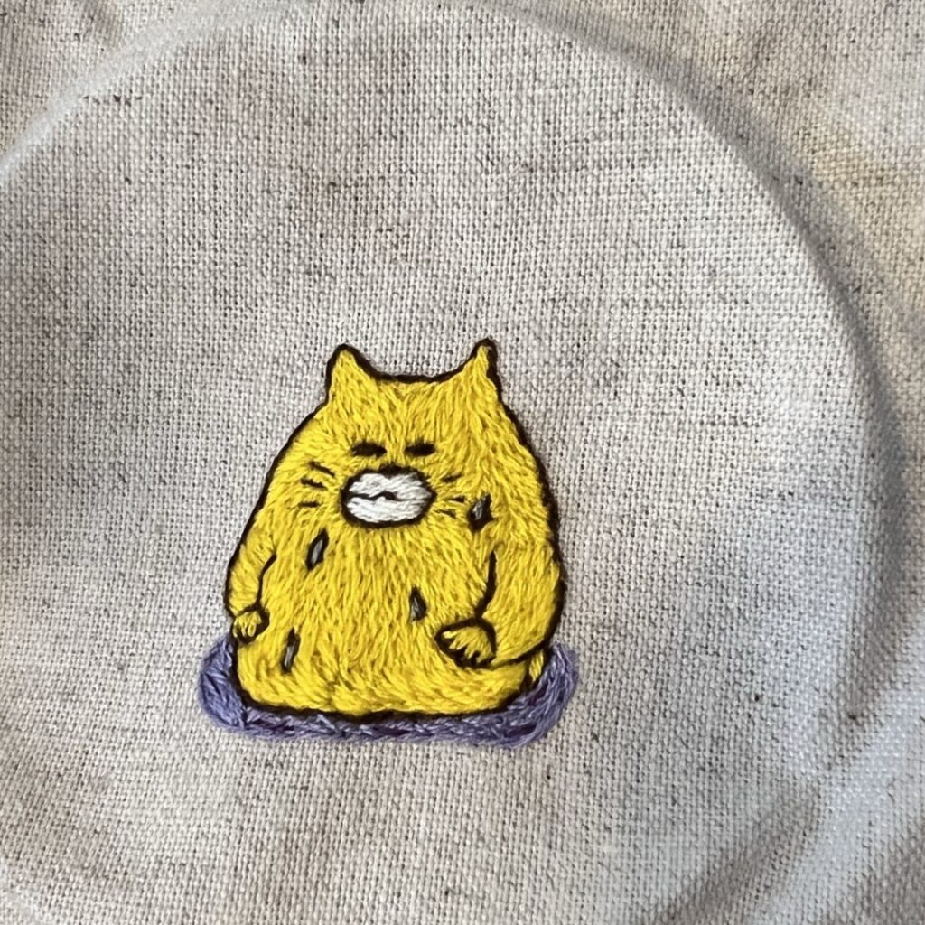 ノラネコぐんだん　刺繍