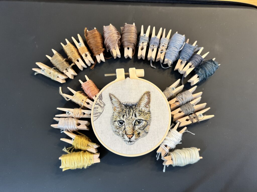 猫　ねこ　刺繍