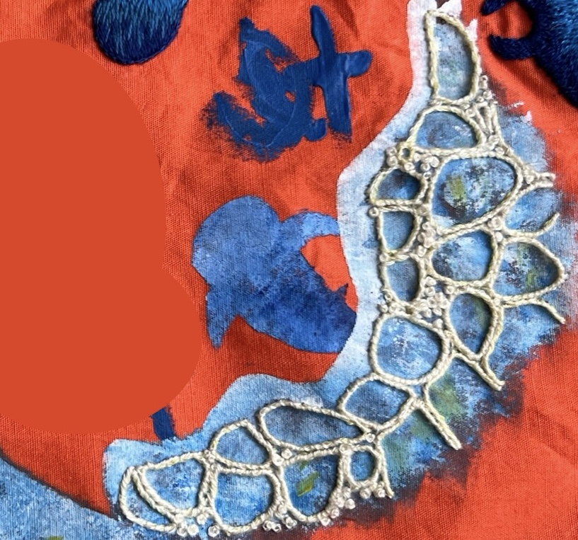 ジンベイザメ　刺繍