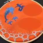 足形刺繍 海 ジンベイザメ マンタ 刺繍