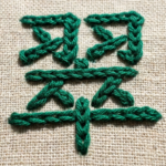 お名前 刺繍 チェーンステッチ